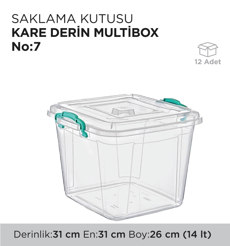 SAKLAMA KUTUSU KARE DERİN MULTİBOX NO 7