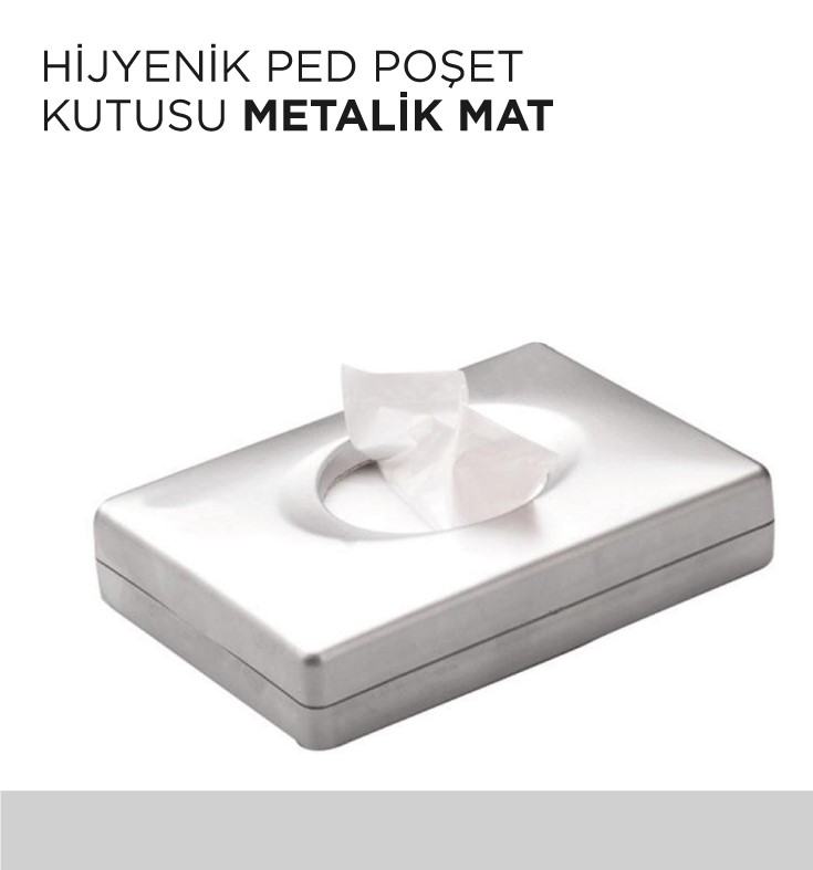 HİJYENİK PED POŞET KUTUSU METALİK MAT