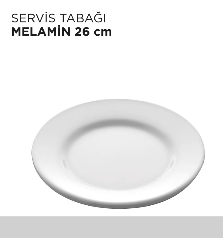 SERVİS TABAĞI MELAMİN 26CM