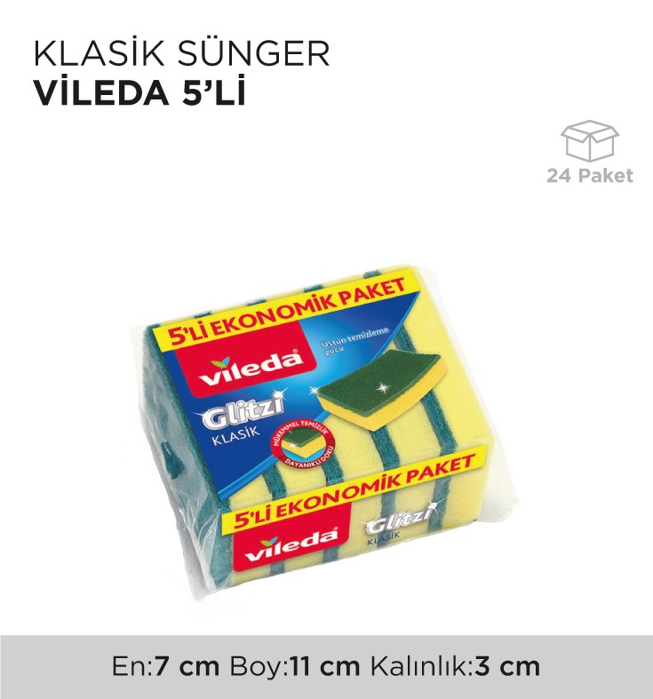 KLASİK SÜNGER VİLEDA 5'Lİ