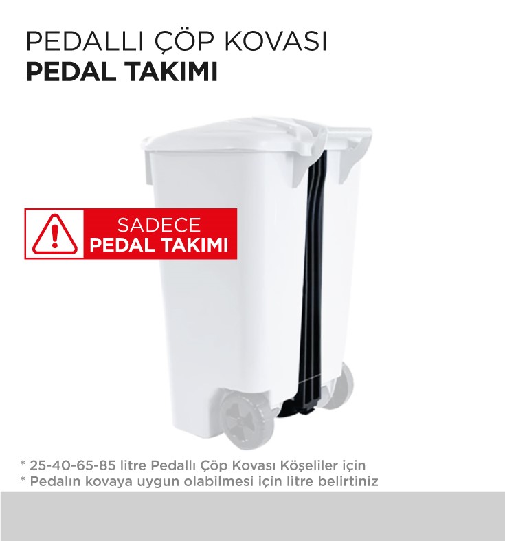 PEDALLI ÇÖP KOVASI PEDAL TAKIMI