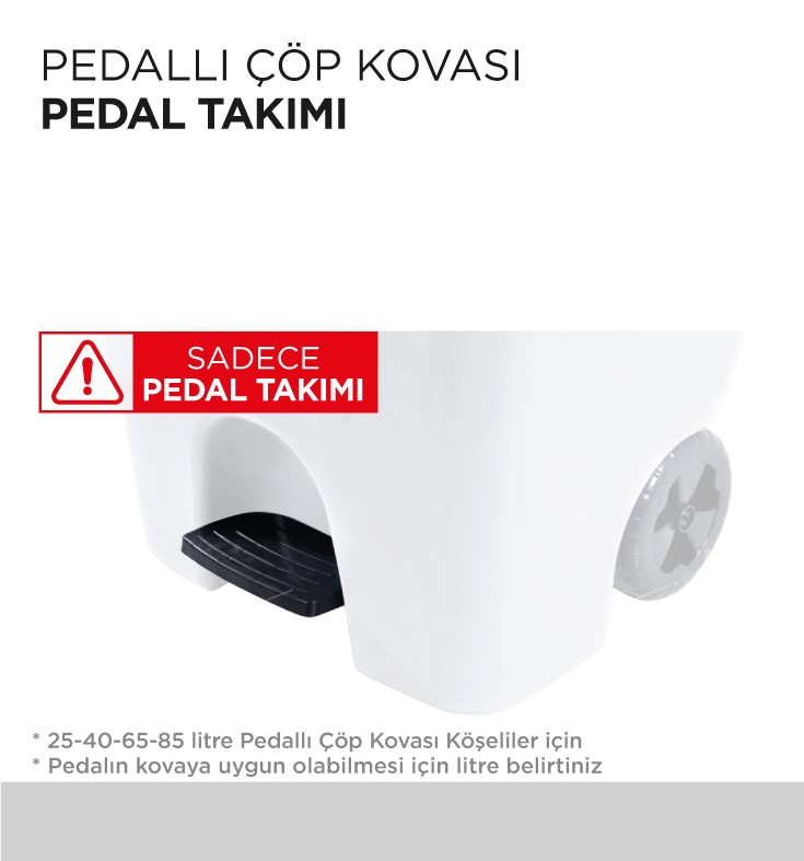 PEDALLI ÇÖP KOVASI PEDAL TAKIMI