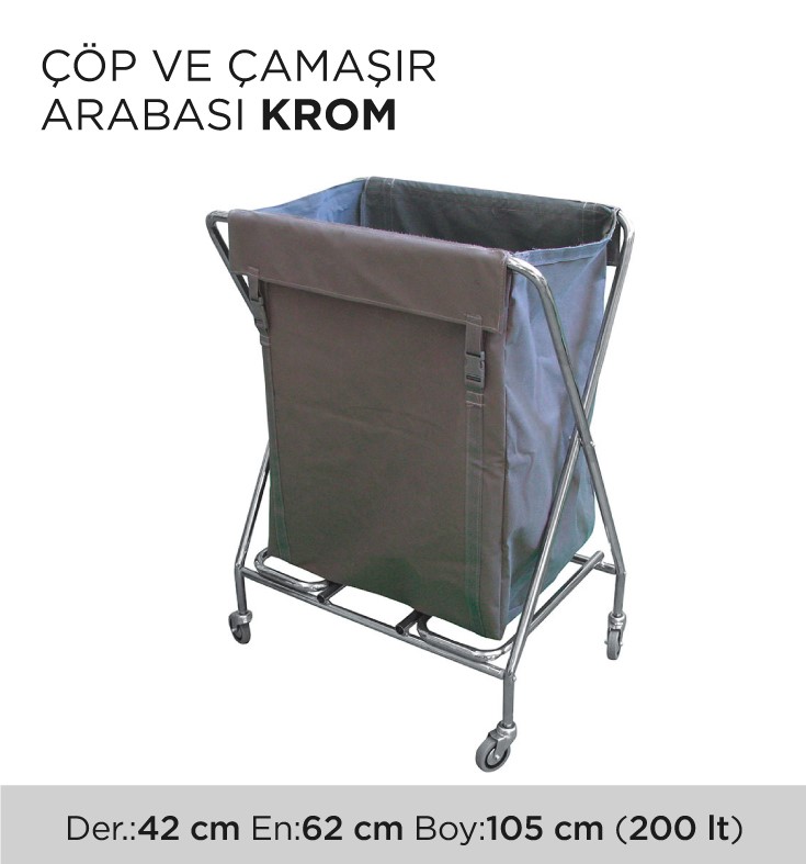 ÇÖP VE ÇAMAŞIR ARABASI KROM