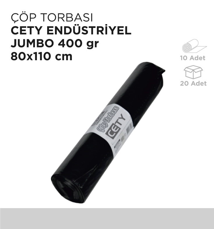 ÇÖP TORBASI CETY ENDÜSTRİYEL JUMBO 400GR 80x110CM