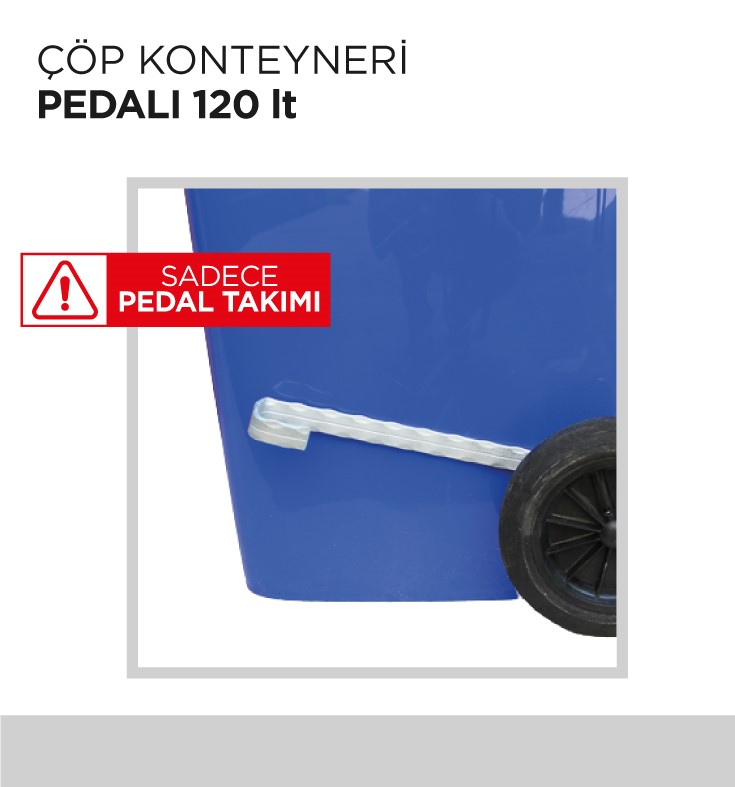 ÇÖP KONTEYNERİ PEDALI 120LT