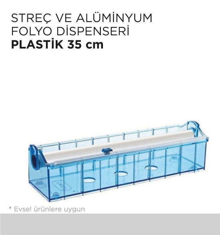 STREÇ VE ALÜMİNYUM FOLYO DİSPENSERİ PLASTİK 35CM