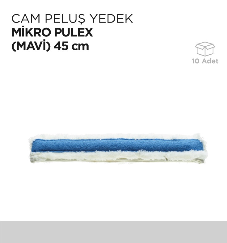 CAM PELUŞ YEDEK MİKRO PULEX (MAVİ) 45CM