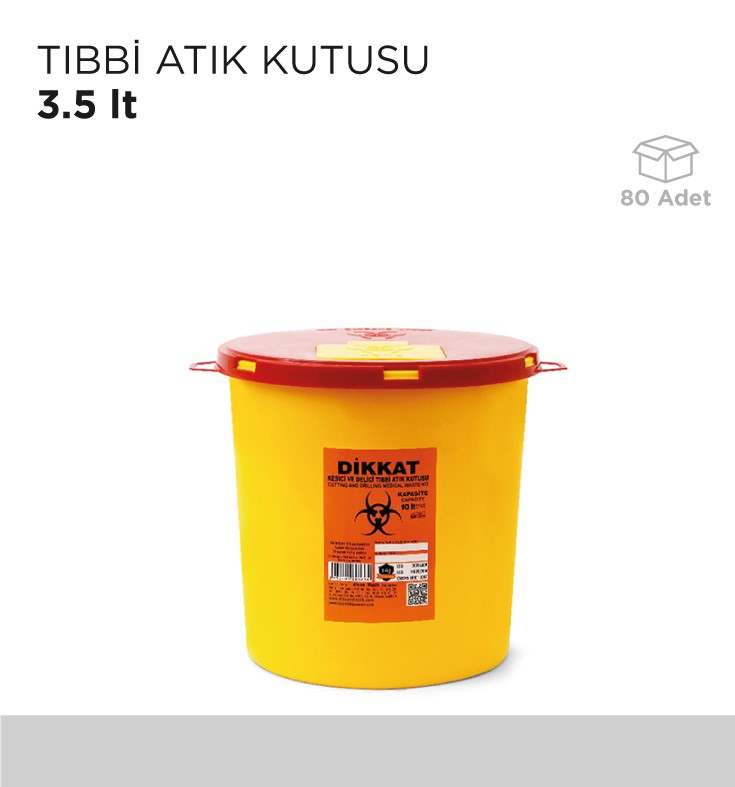 TIBBİ ATIK KUTUSU 3.5LT