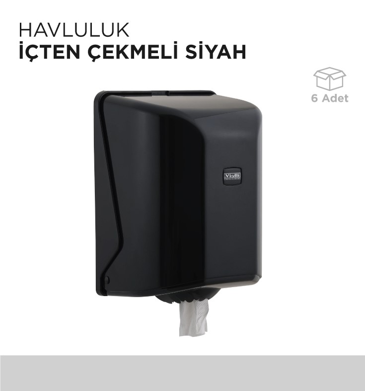 HAVLULUK İÇTEN ÇEKMELİ SİYAH