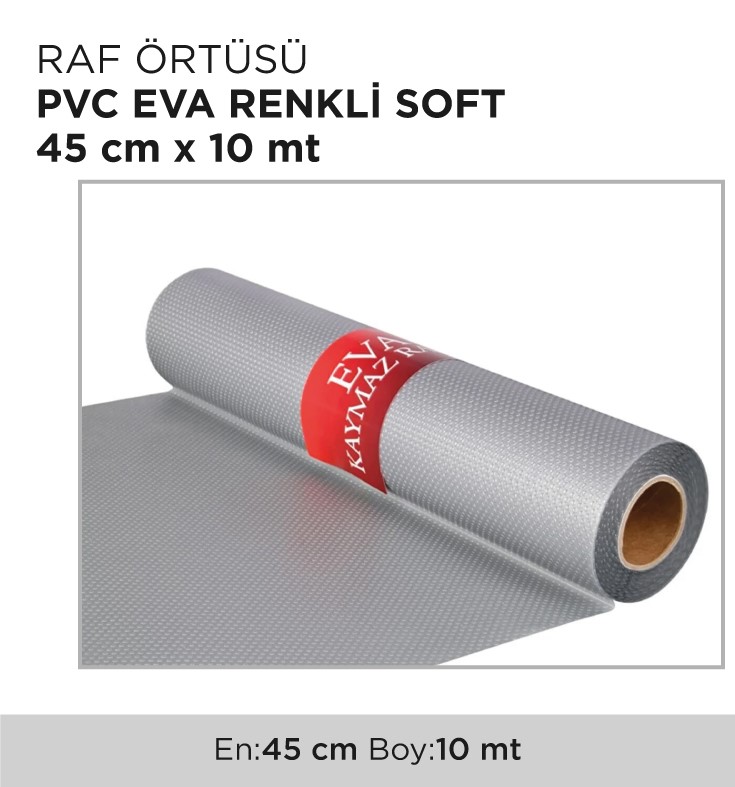 RAF ÖRTÜSÜ PVC EVA RENKLİ SOFT 45CM x 10MT