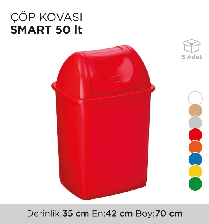 ÇÖP KOVASI SMART 50LT