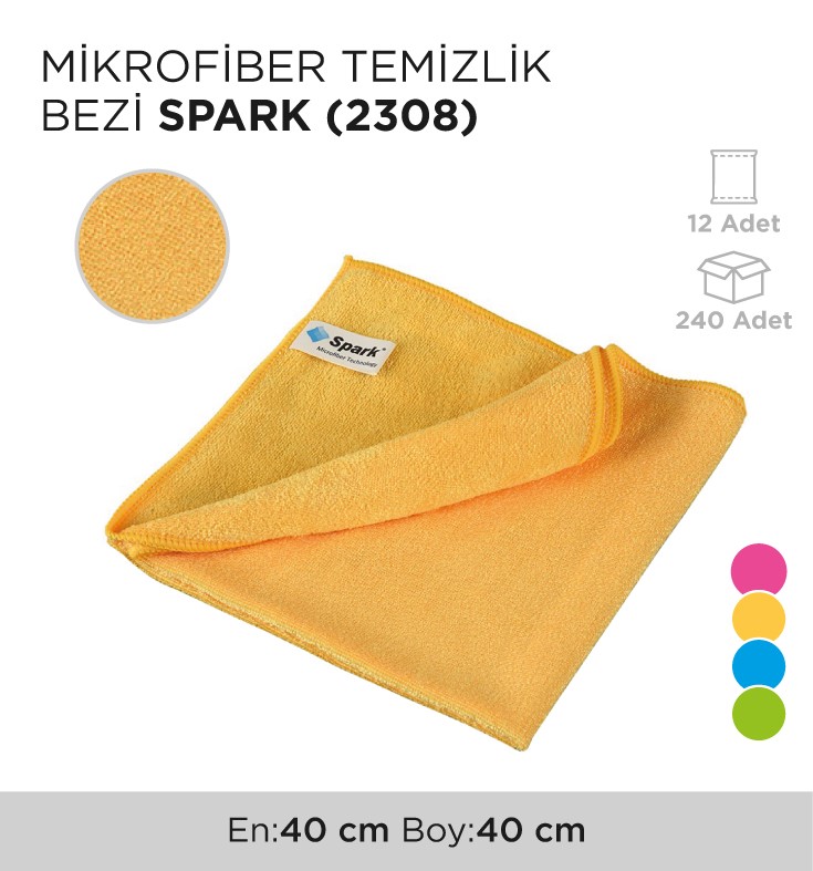 MİKROFİBER TEMİZLİK BEZİ SPARK (2308)