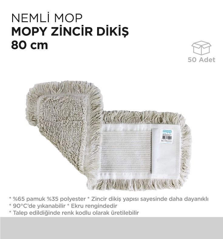 NEMLİ MOP MOPY ZİNCİR DİKİŞ 80CM