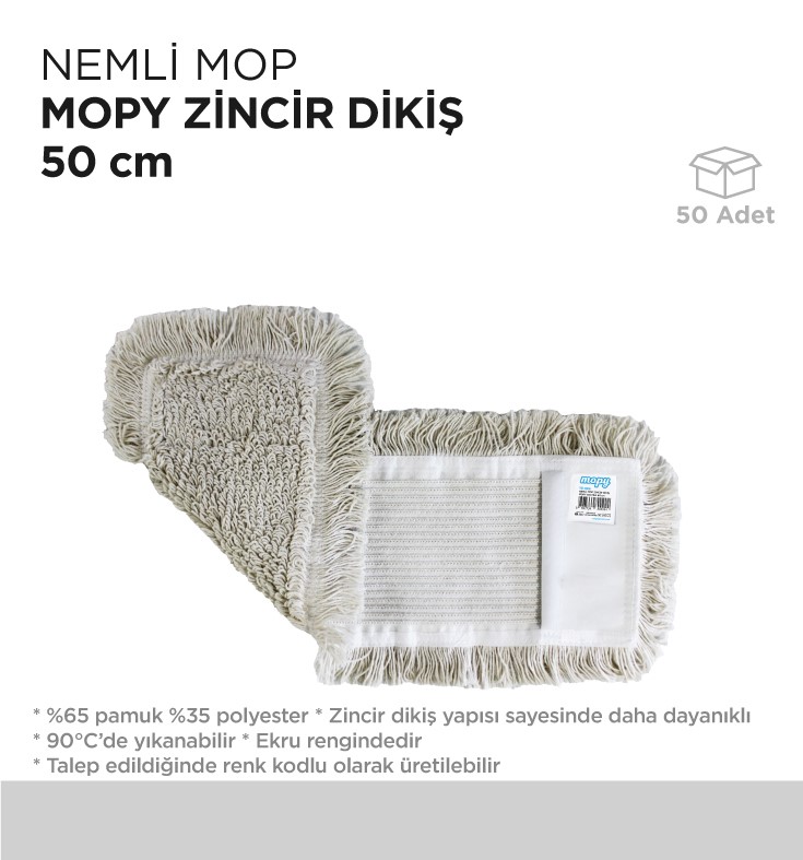 NEMLİ MOP MOPY ZİNCİR DİKİŞ 50CM