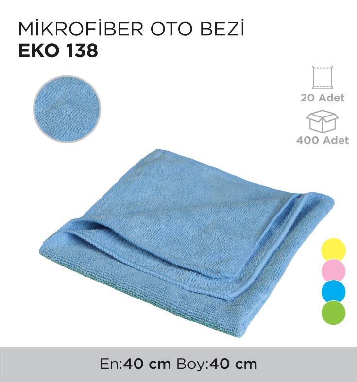 MİKROFİBER OTO BEZİ EKO 138