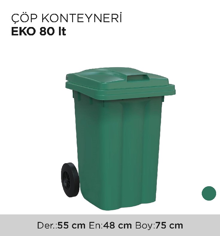 ÇÖP KONTEYNERİ EKO 80LT