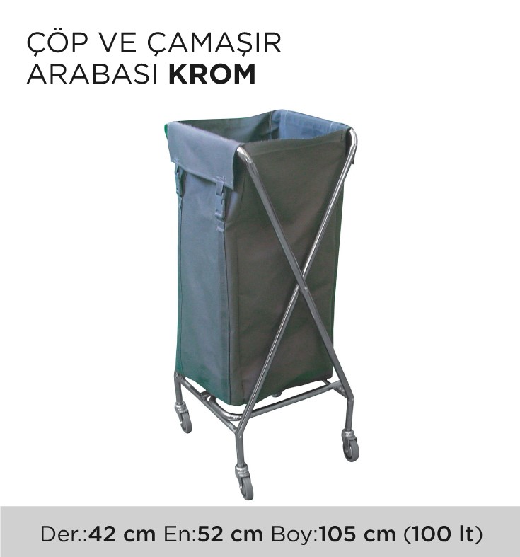 ÇÖP VE ÇAMAŞIR ARABASI KROM