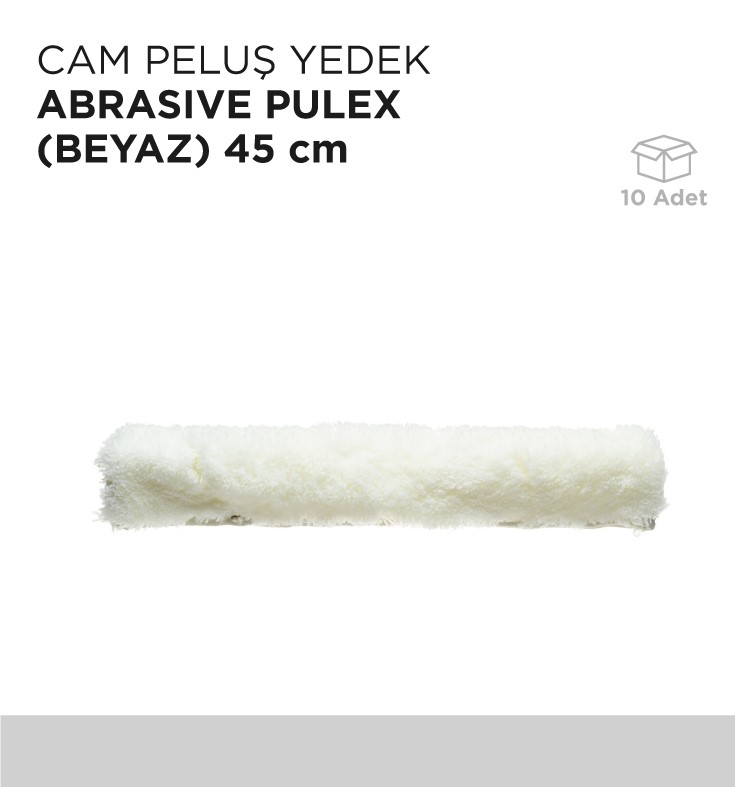 CAM PELUŞ YEDEK ABRASIVE PULEX (BEYAZ) 45CM