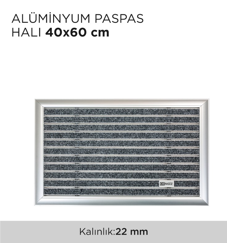 ALÜMİNYUM PASPAS HALI 40x60CM