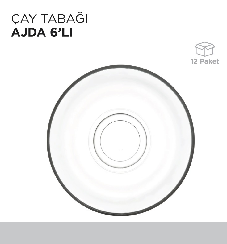 ÇAY TABAĞI AJDA 6'LI