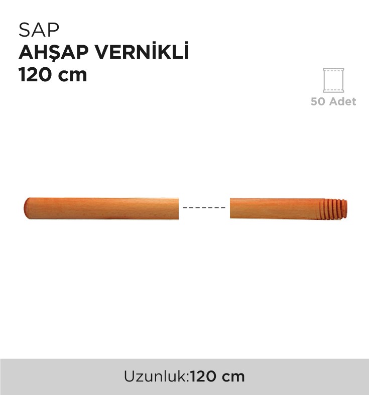 SAP AHŞAP VERNİKLİ 120CM