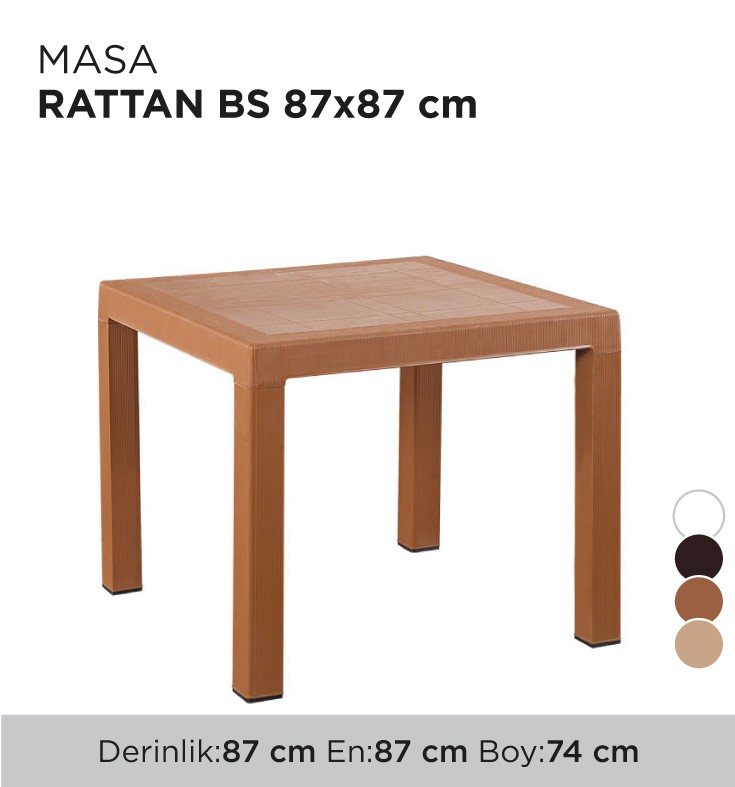 MASA RATTAN BS 87x87CM