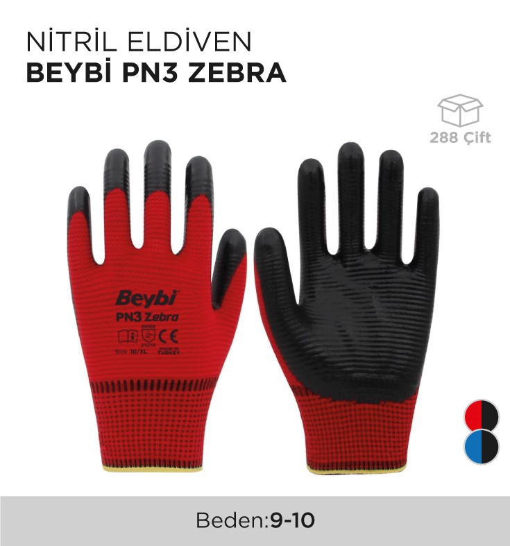 NİTRİL ELDİVEN BEYBİ PN3 ZEBRA