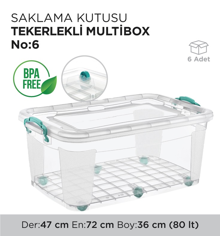 SAKLAMA KUTUSU TEKERLEKLİ MULTİBOX NO 6