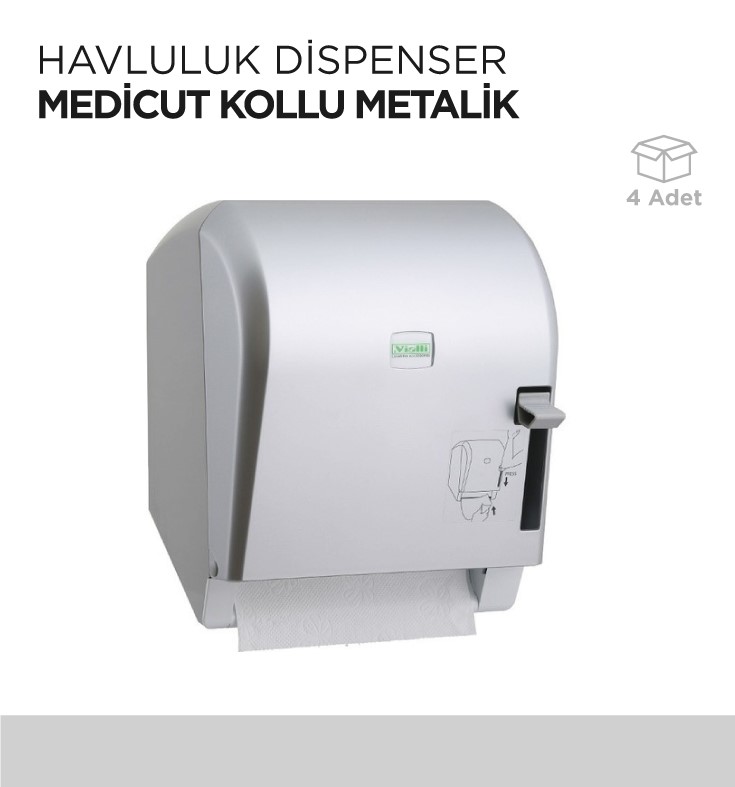 HAVLULUK DİSPENSER MEDİCUT KOLLU METALİK