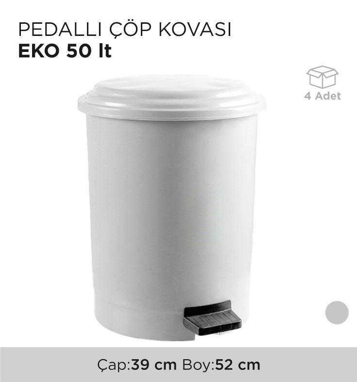 PEDALLI ÇÖP KOVASI EKO 50LT