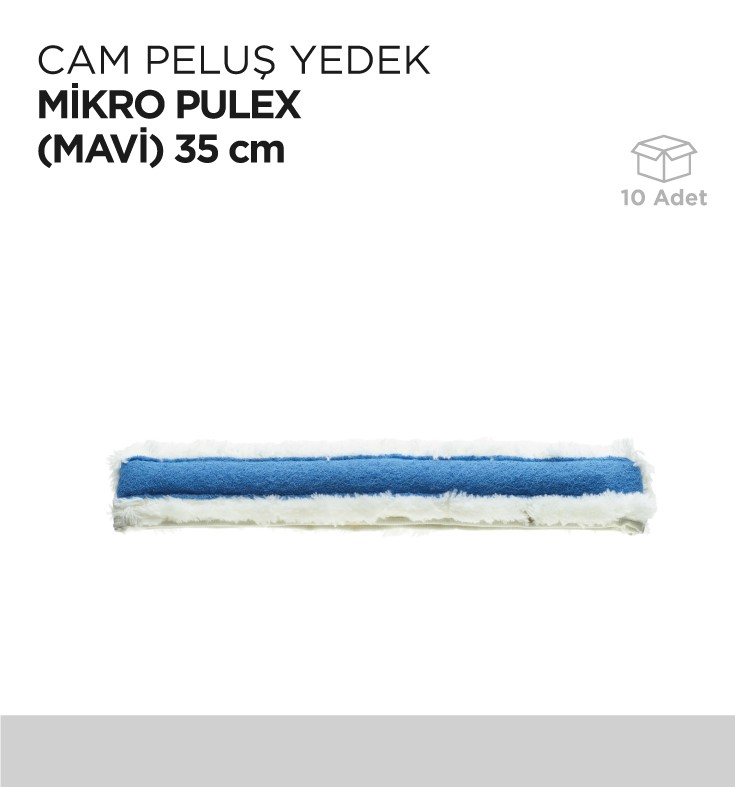 CAM PELUŞ YEDEK MİKRO PULEX (MAVİ) 35CM