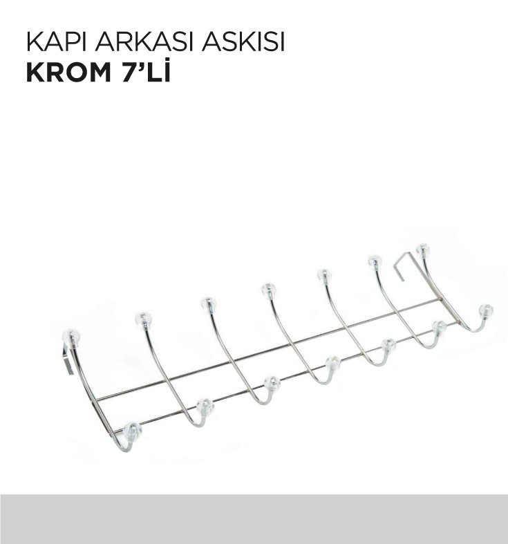 KAPI ARKASI ASKISI KROM 7'Lİ