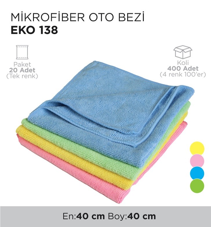 MİKROFİBER OTO BEZİ EKO 138