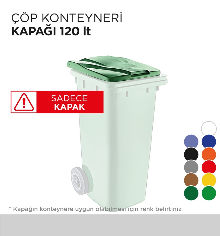 ÇÖP KONTEYNERİ KAPAĞI 120LT