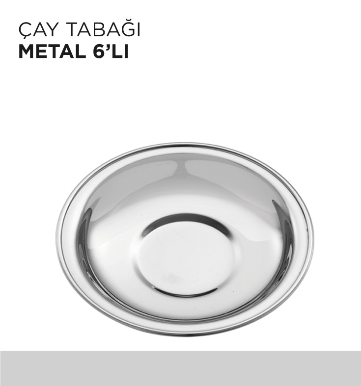 ÇAY TABAĞI METAL 6'LI