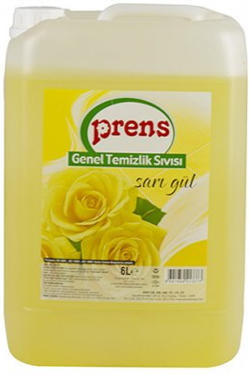 PRENS GENEL TEMİZLİK SARI GÜL 6 LT