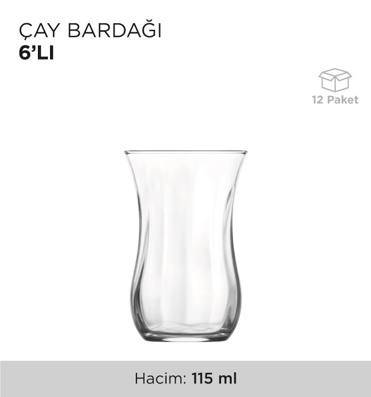 ÇAY BARDAĞI 6'LI