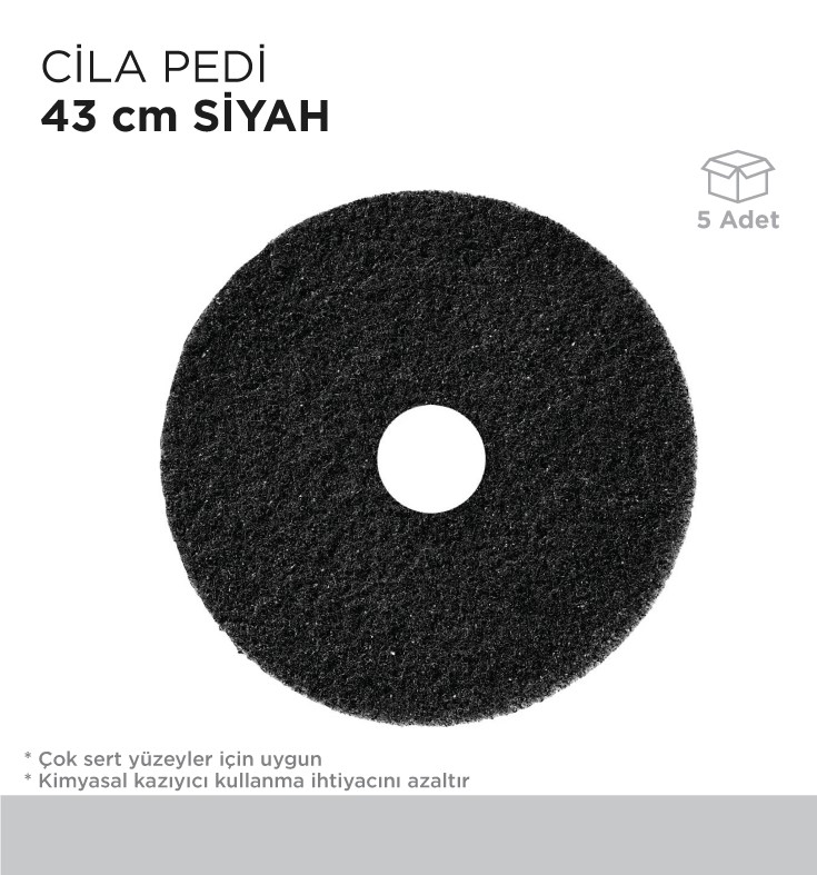 CİLA PEDİ 43CM SİYAH