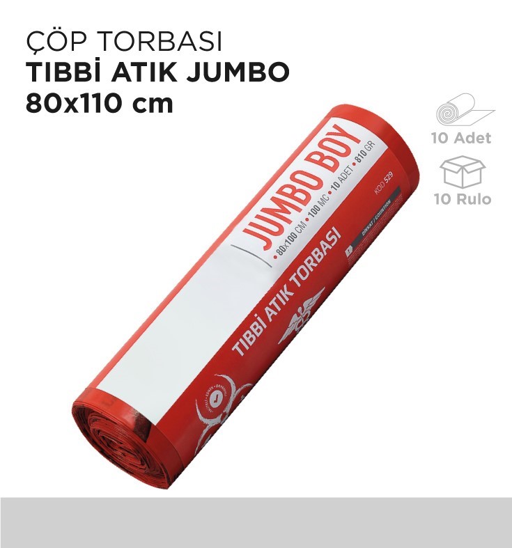 ÇÖP TORBASI TIBBİ ATIK JUMBO 80x110CM