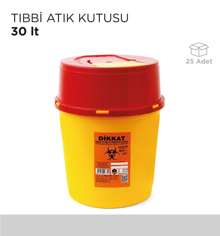 TIBBİ ATIK KUTUSU 30LT