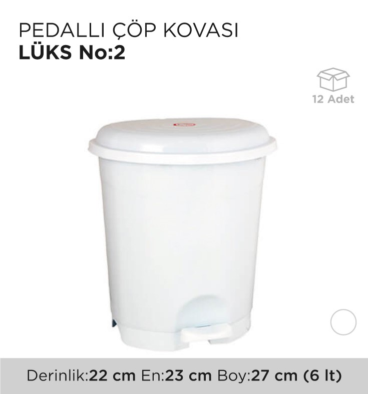 PEDALLI ÇÖP KOVASI LÜKS NO 2