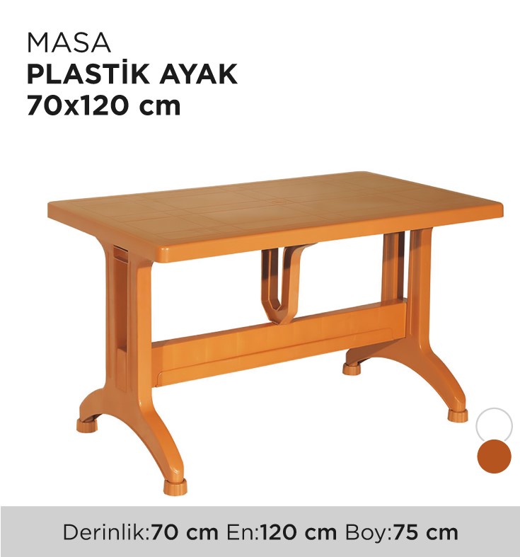 MASA PLASTİK AYAK 70x120CM