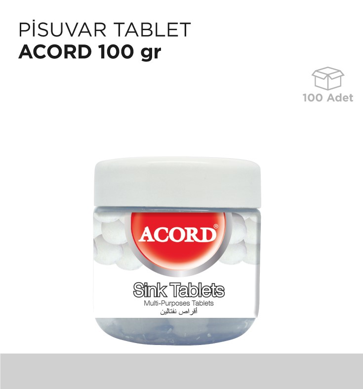 PİSUVAR TABLET ACORD 100GR