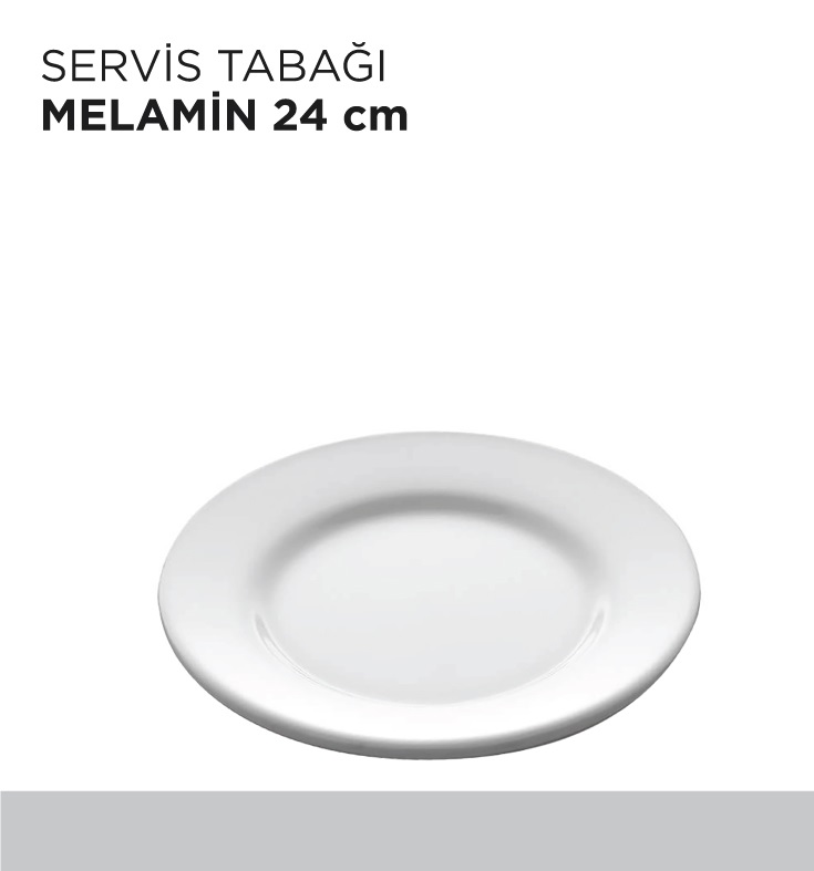 SERVİS TABAĞI MELAMİN 24CM