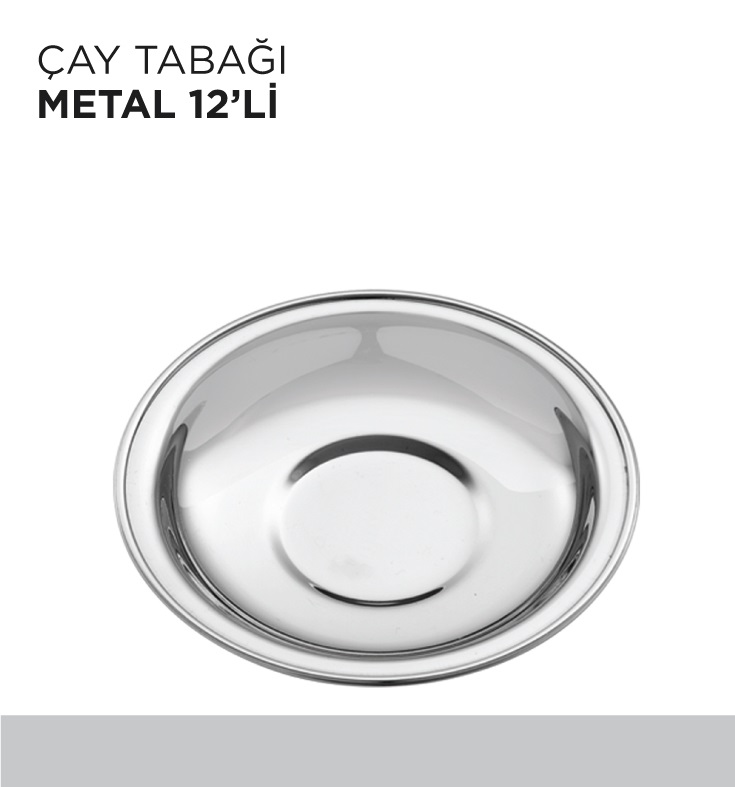 ÇAY TABAĞI METAL 12'Lİ