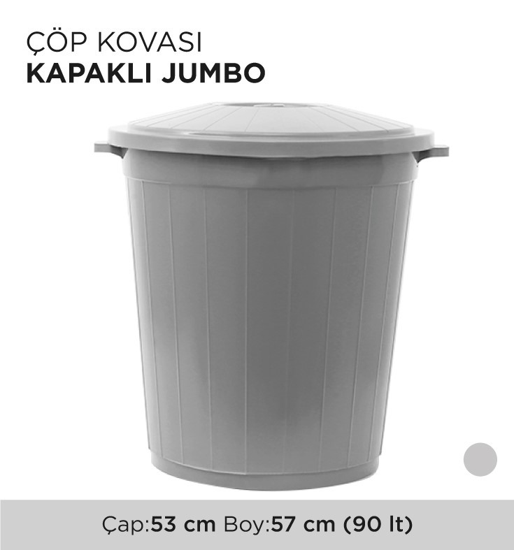 ÇÖP KOVASI KAPAKLI JUMBO