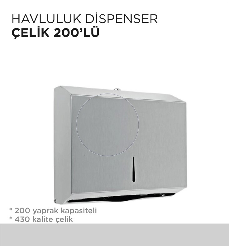 HAVLULUK DİSPENSER ÇELİK 200'LÜ