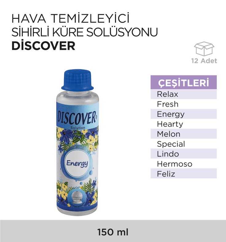 HAVA TEMİZLEYİCİ SİHİRLİ KÜRE SOLÜSYONU DİSCOVER