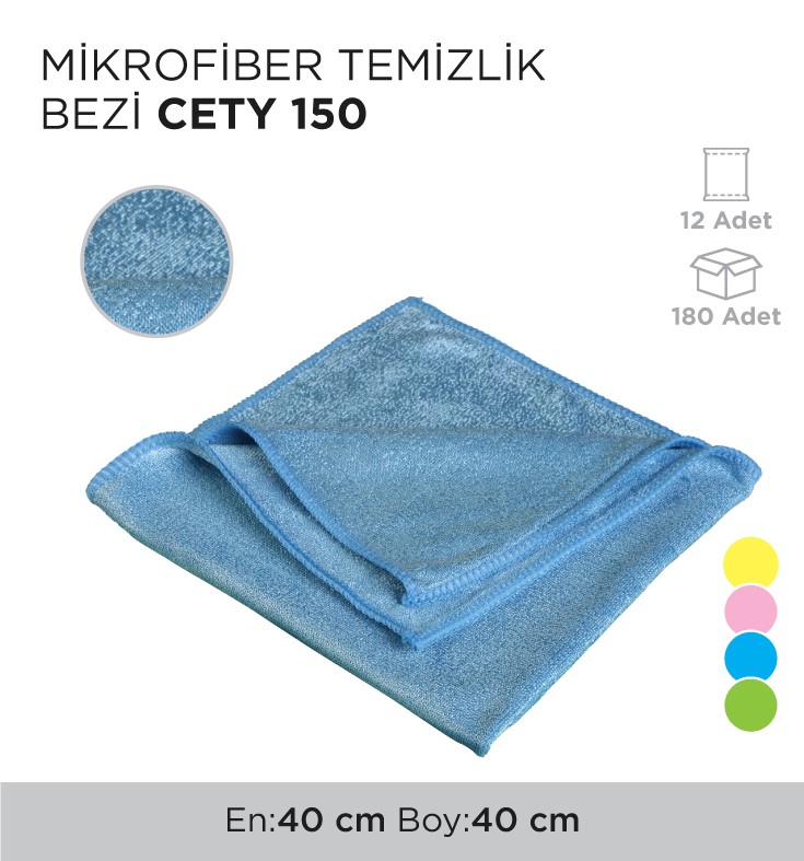 MİKROFİBER TEMİZLİK BEZİ CETY 150