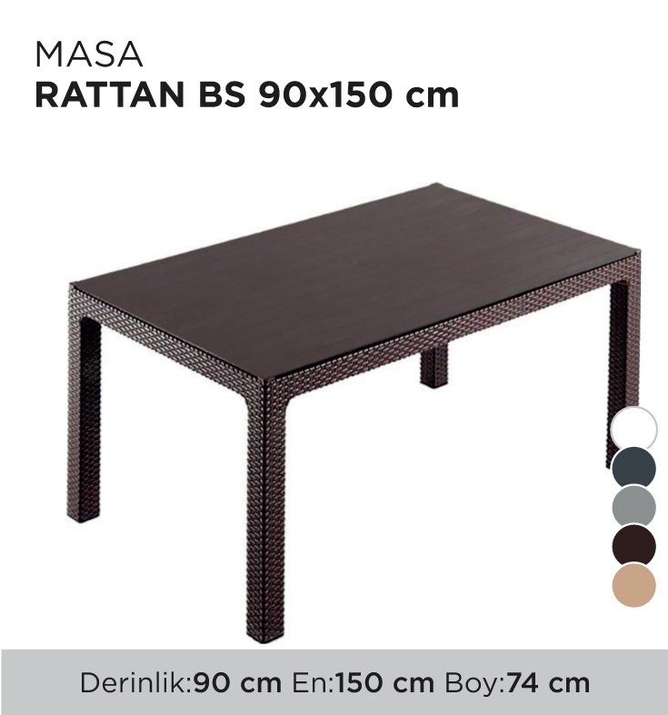 MASA RATTAN BS 90x150CM